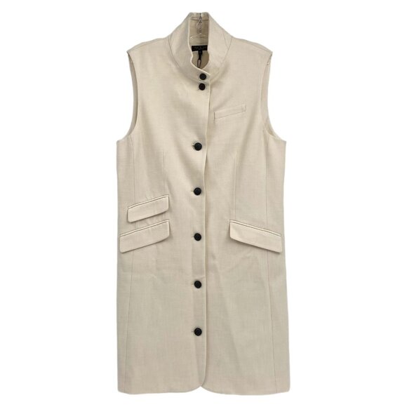 rag & bone Dresses & Skirts - rag & bone Cream Slade Mini Dress | Button Front Style